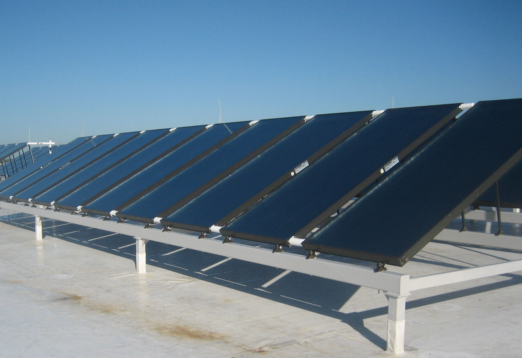 Bank of Solar Thermal Collectors